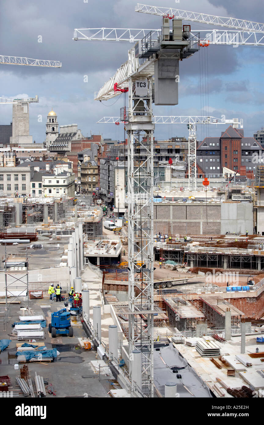 Large crane on building site in Liverpool, England, UK Stock Photo Alamy