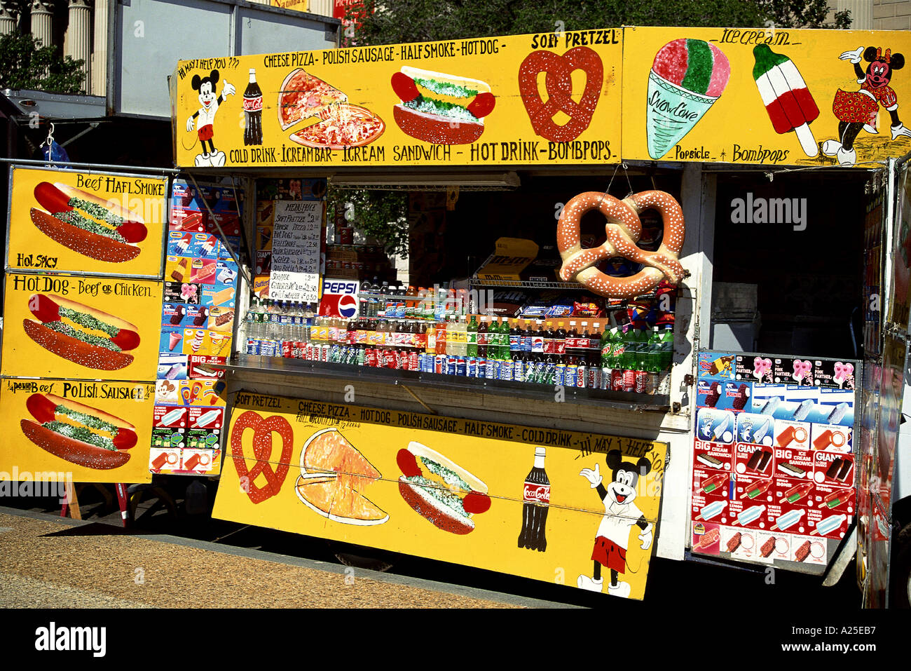 HOT DOG STAND WASHINGTON DC USA Stock Photo Alamy