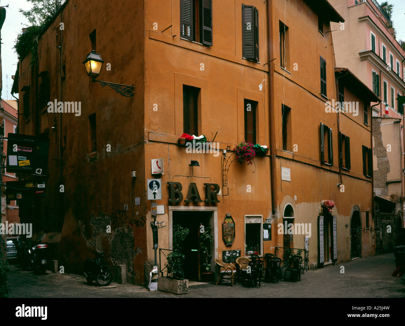 Tavern Rome Tavern in Trastevere in Rome, Italy Stock Photo - Alamy