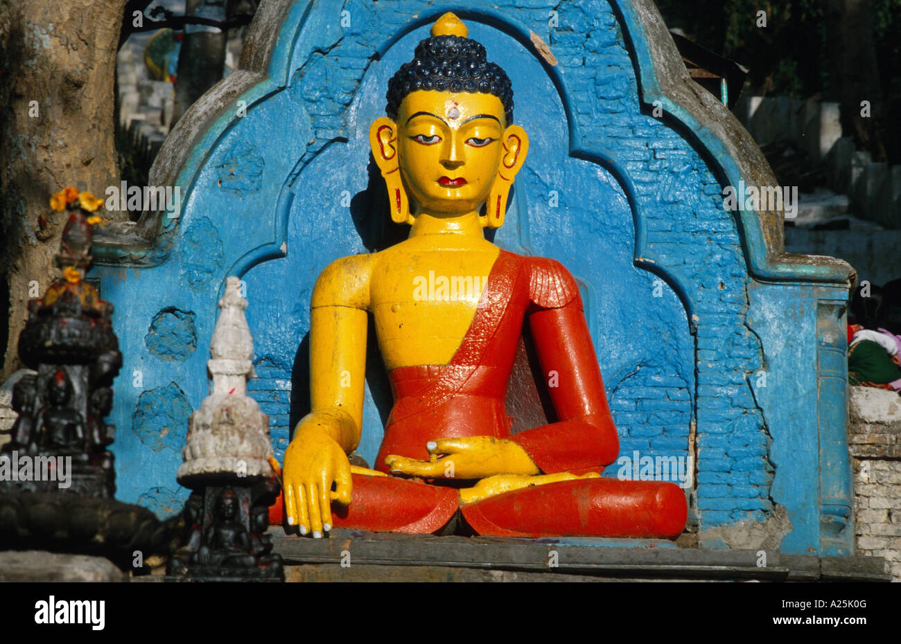 Buddha statue, Nepal Stock Photo Alamy