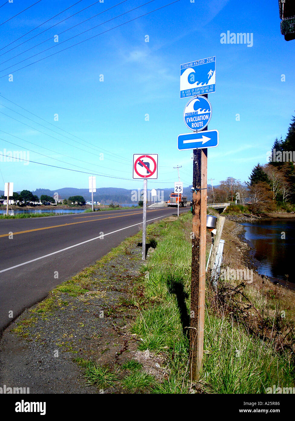 Waldport oregon tsunami map
