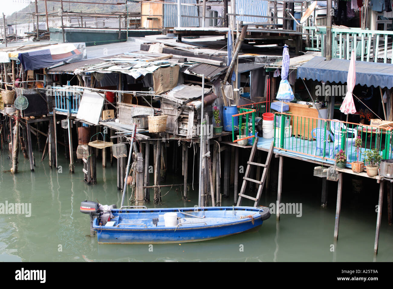 Stilt Houses Tai O Fishing Village Lantau Island Hong Kong China Stock