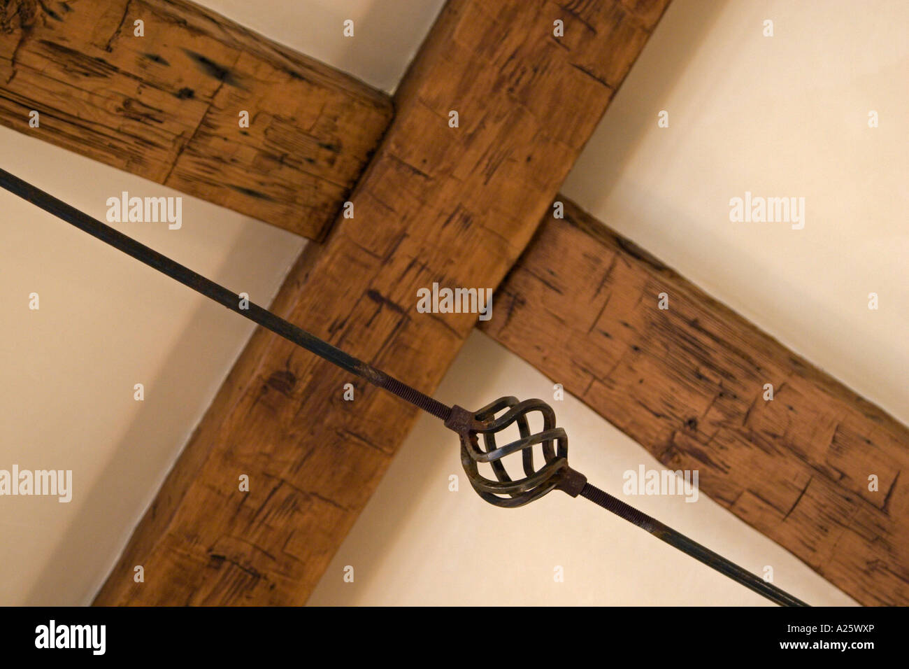 Wrought iron turnbuckle open beam hires stock photography and images