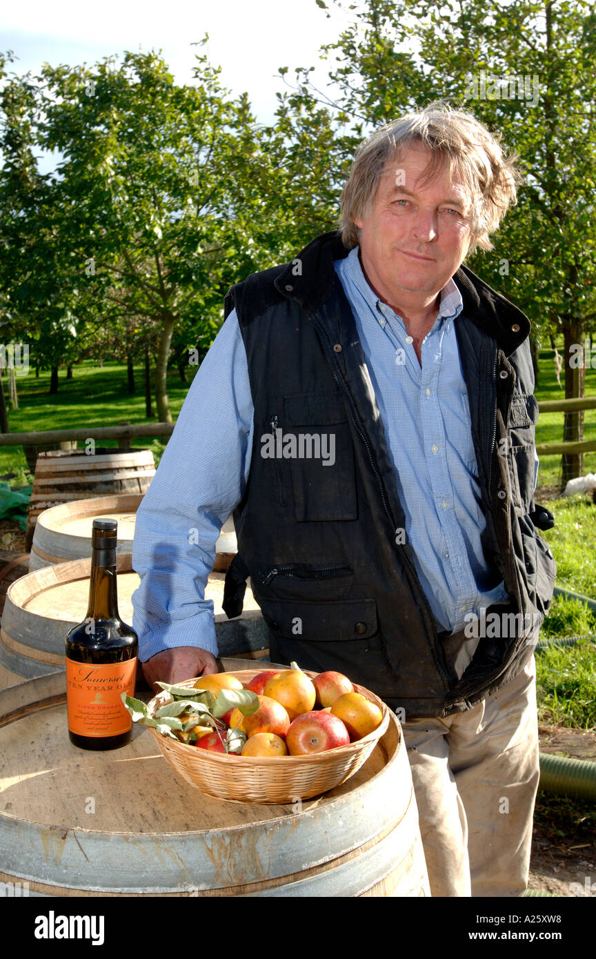 Julian Temperley in Burrow Hill orchard of the Somerset Cider Brandy Company Kingsbury Episcopi