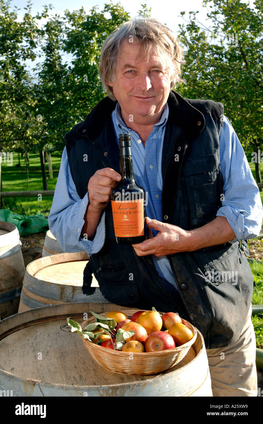 Julian Temperley in Burrow Hill orchard of the Somerset Cider Brandy Company Kingsbury Episcopi