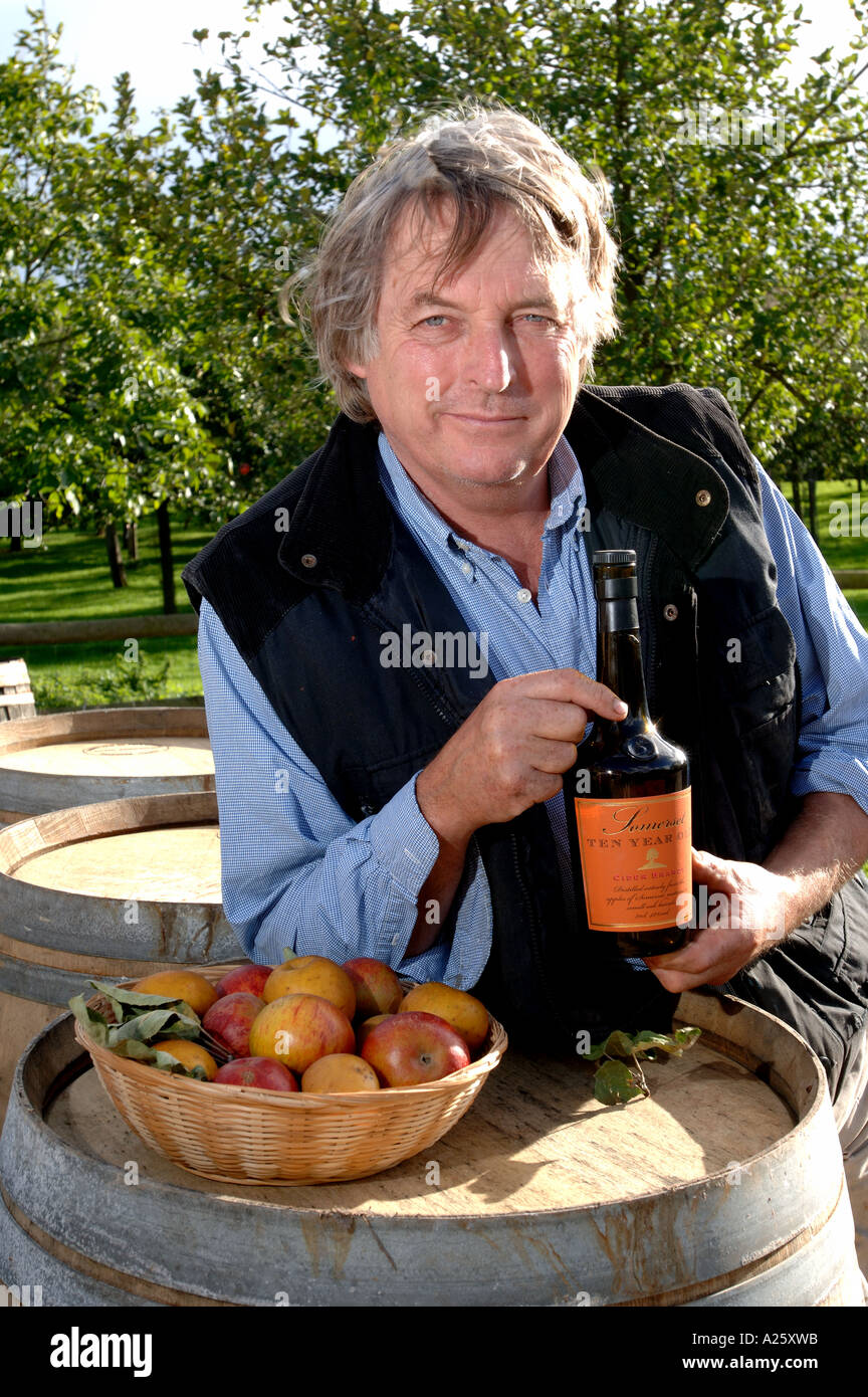 Julian Temperley in Burrow Hill orchard of the Somerset Cider Brandy Company Kingsbury Episcopi