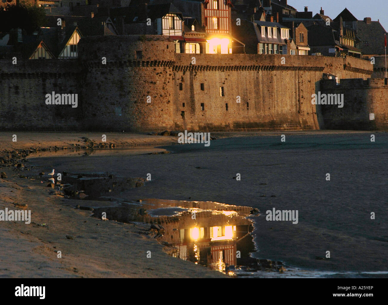 View Mont Saint Michel Mount San St S Michael English Channel La Manche