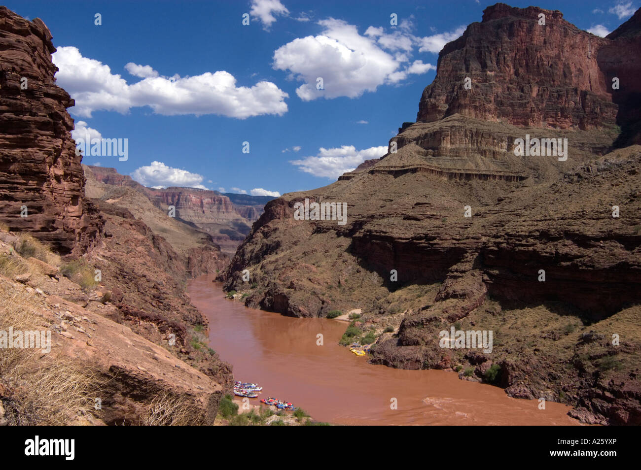The Colorado River as seen from the hike at Deer Creek GRAND CANYON