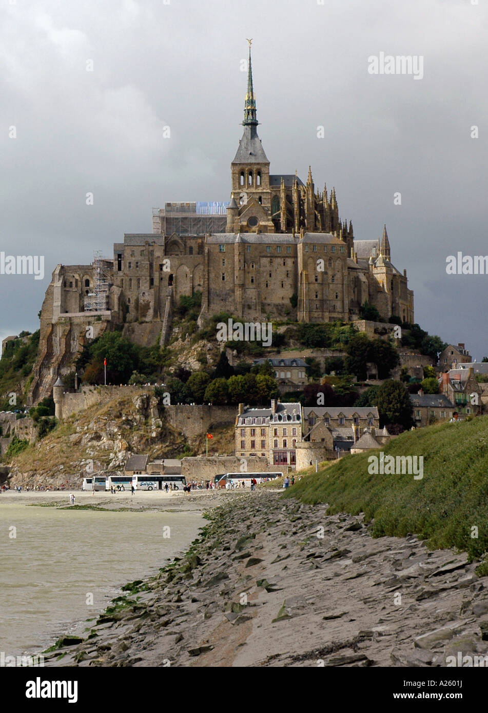 View Mont Saint Michel Mount San St S Michael English Channel La Manche