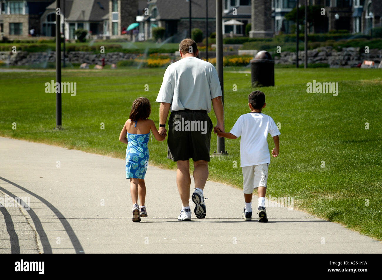 Group walking children hi-res stock photography and images - Alamy