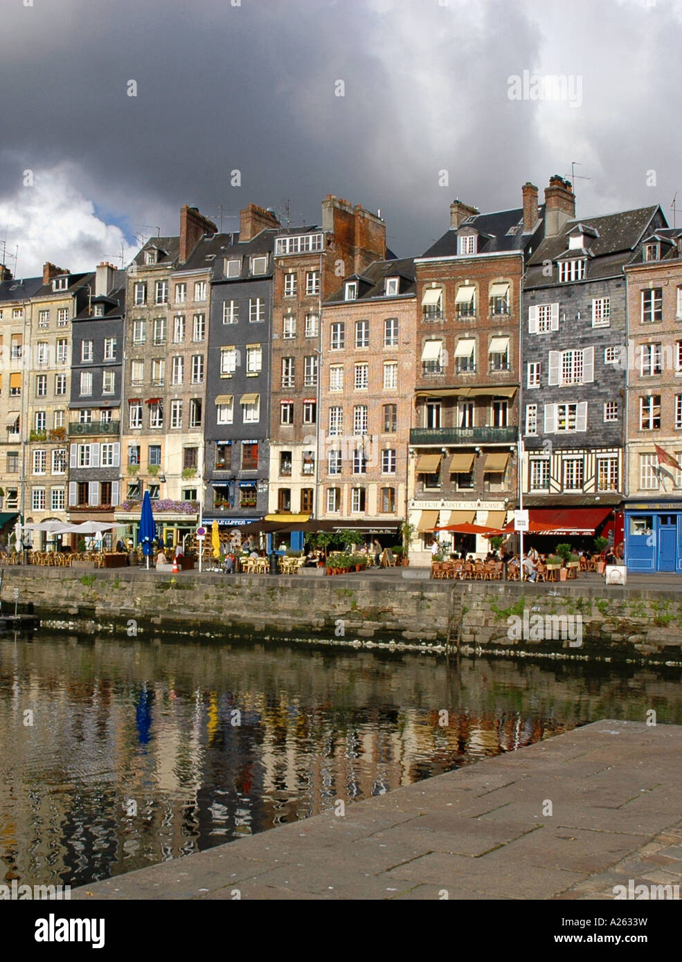 Characteristic View of Honfleur Old Port English Channel La Manche