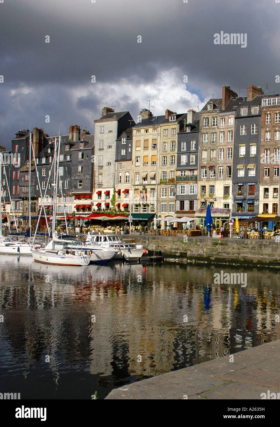 Characteristic View of Honfleur Old Port English Channel La Manche