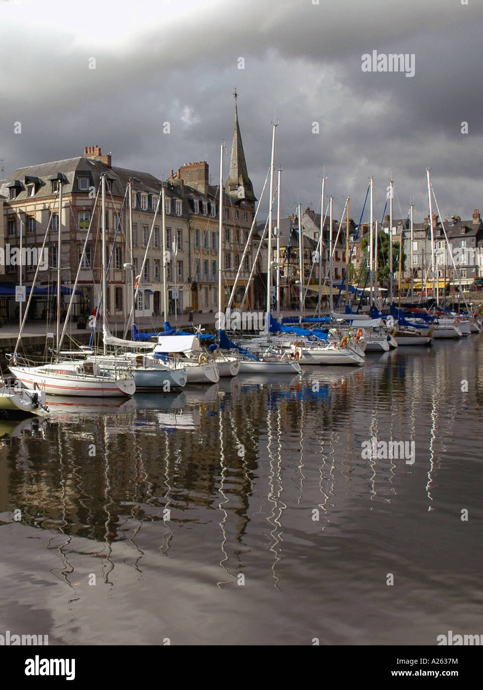Characteristic View of Honfleur Old Port English Channel La Manche