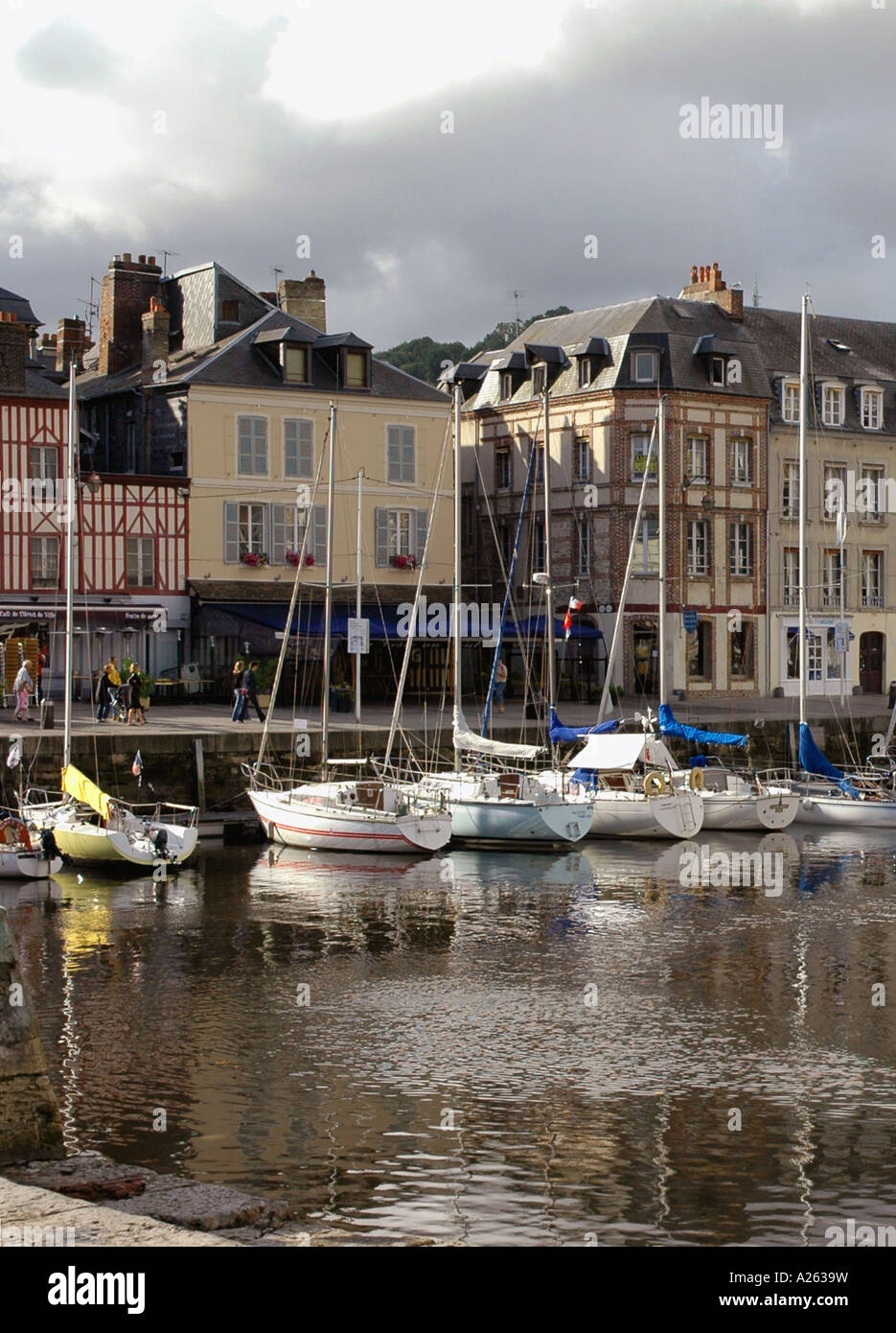Characteristic View of Honfleur Old Port English Channel La Manche