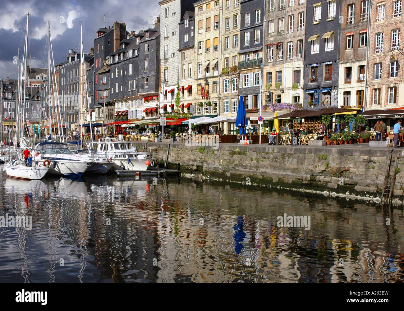 Characteristic View of Honfleur Old Port English Channel La Manche