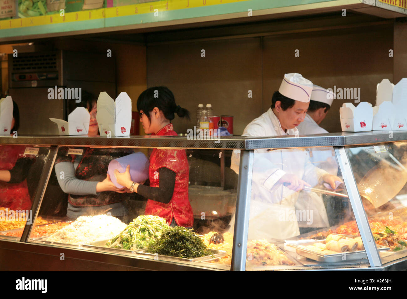 noodles takeaway bar in central London Stock Photo Alamy