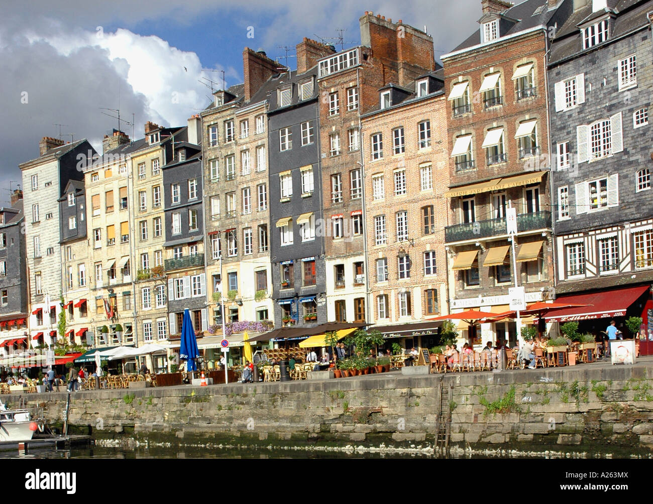 Characteristic View of Honfleur Old Port English Channel La Manche