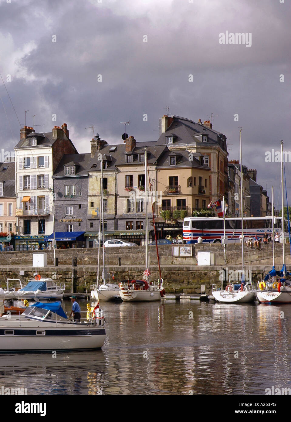 Characteristic View of Honfleur Old Port English Channel La Manche