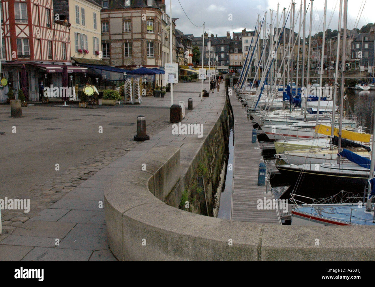 Characteristic View of Honfleur Old Port English Channel La Manche