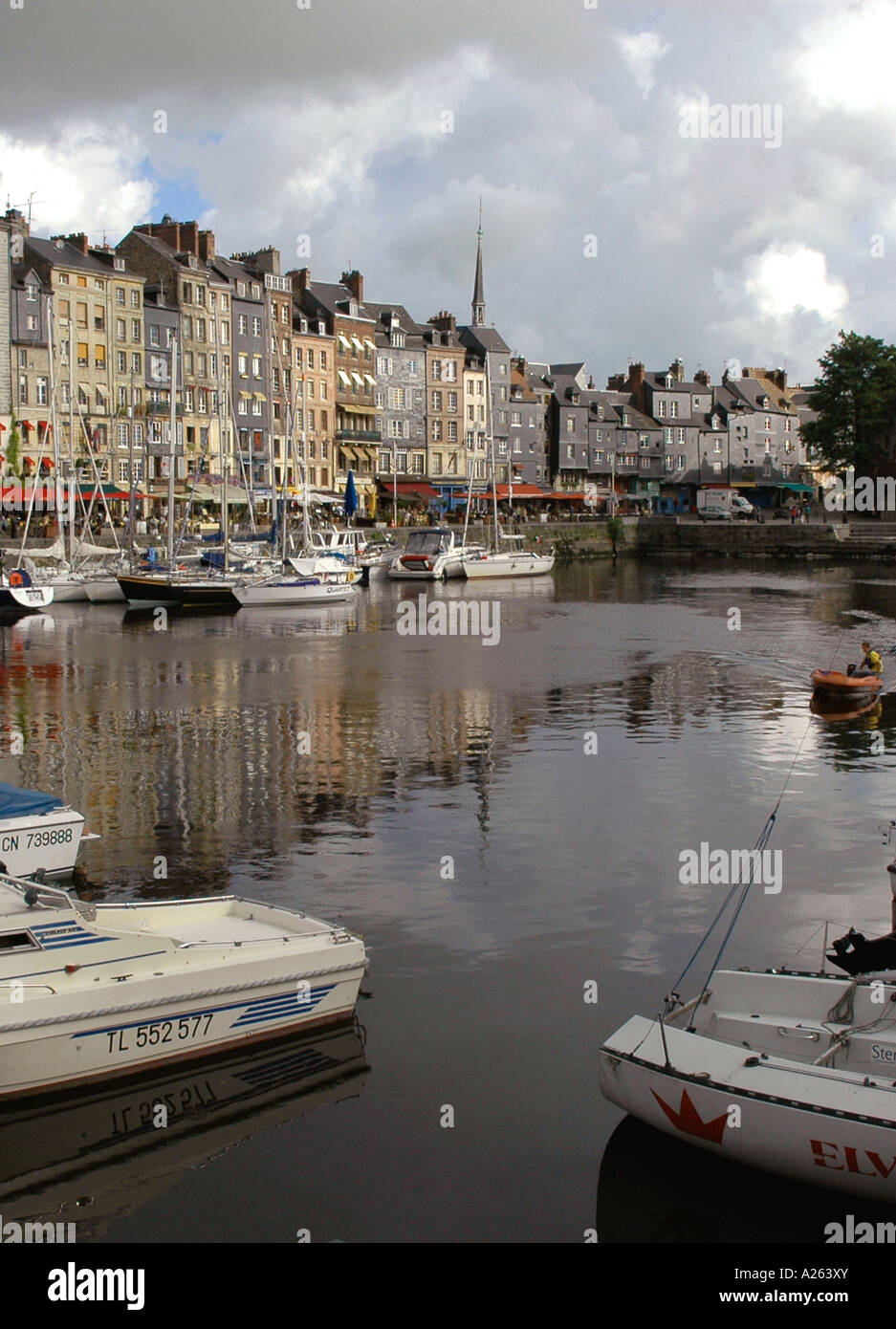 Characteristic View of Honfleur Old Port English Channel La Manche