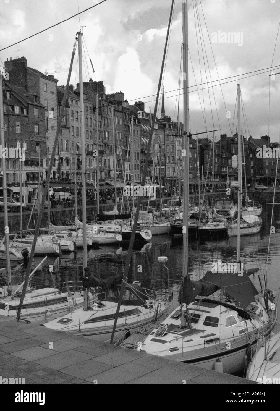 Characteristic View of Honfleur Old Port English Channel La Manche