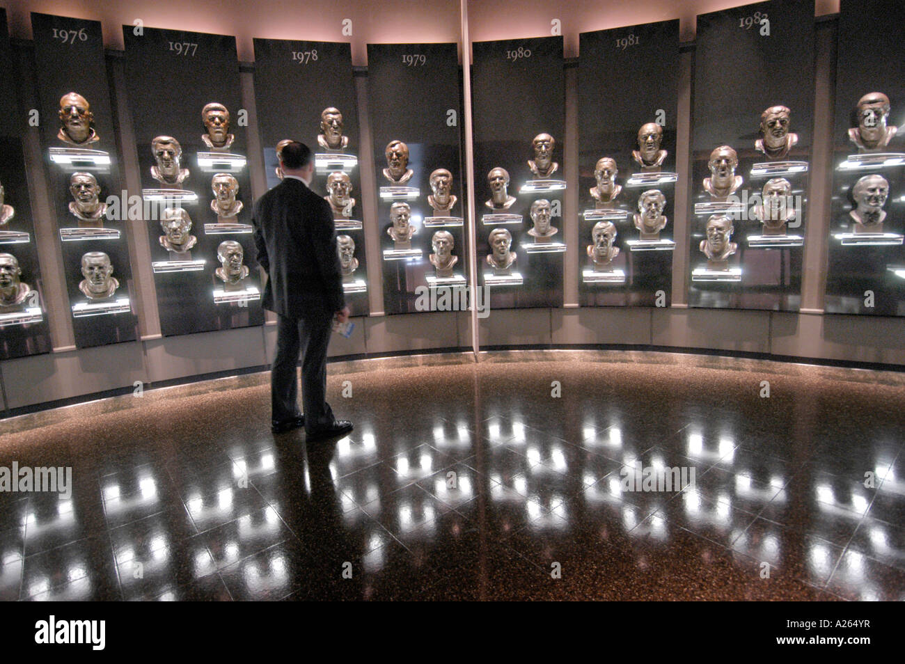 Professional Football Hall of Fame located in Canton Ohio Stock Photo