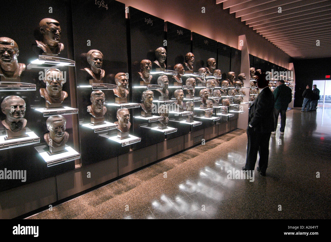 Professional Football Hall of Fame located in Canton Ohio Stock Photo