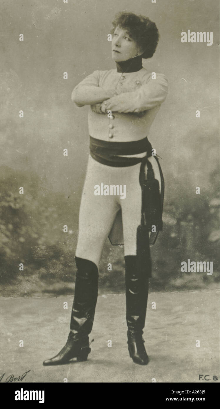 Sarah Bernhardt in L'Aiglon circa 1910 Stock Photo