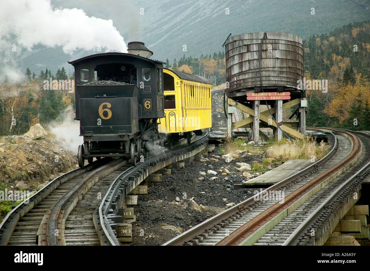 Water tank mount washington cog hi-res stock photography and images - Alamy