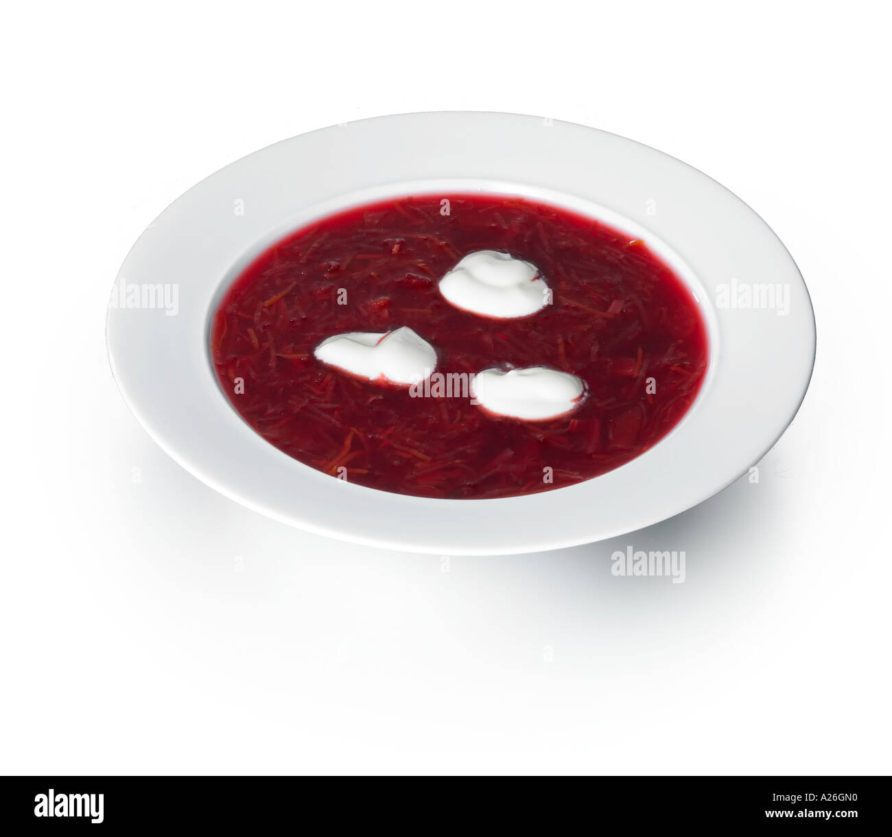 Borscht beet soup Stock Photo