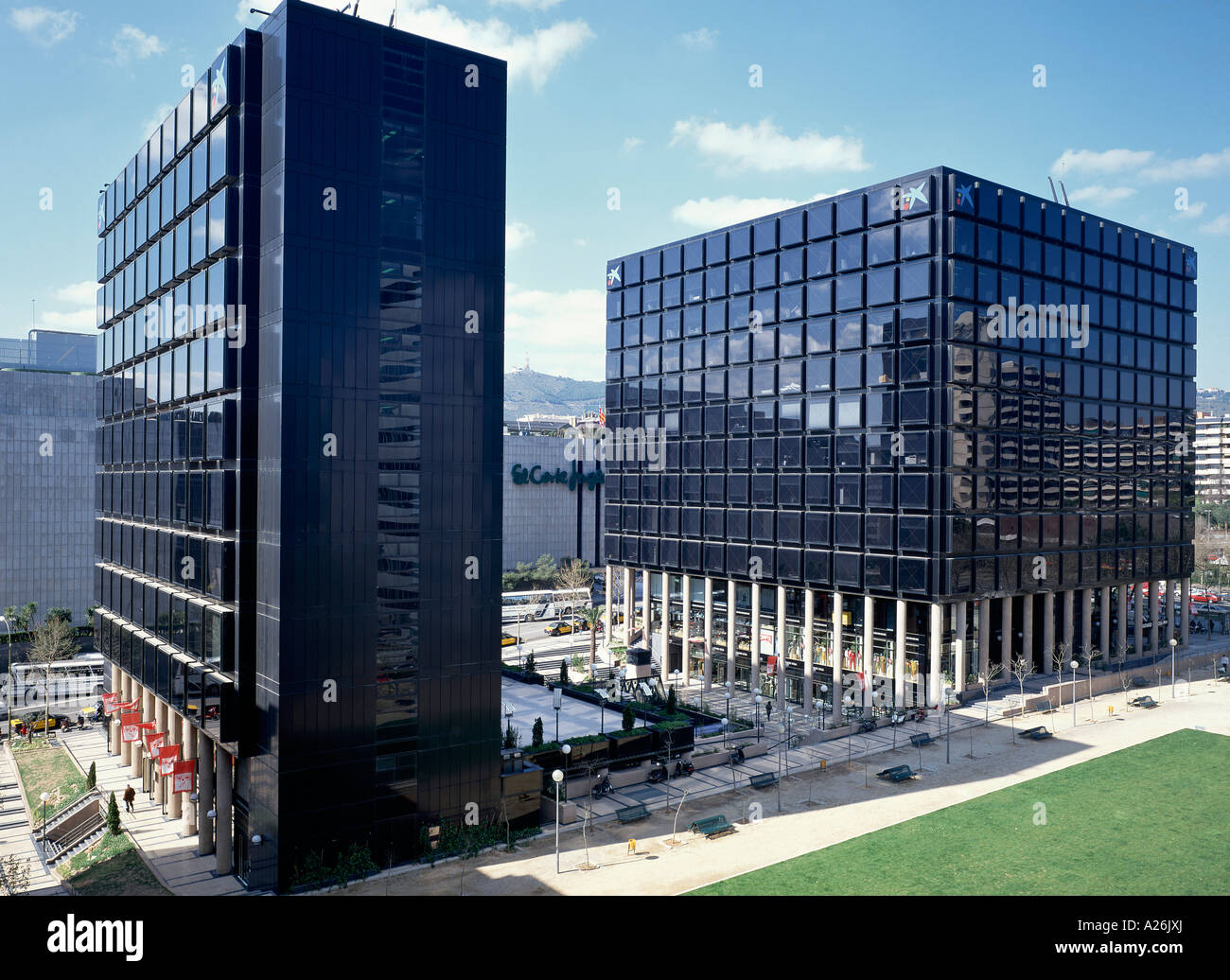 View of architectural office buildings Stock Photo - Alamy