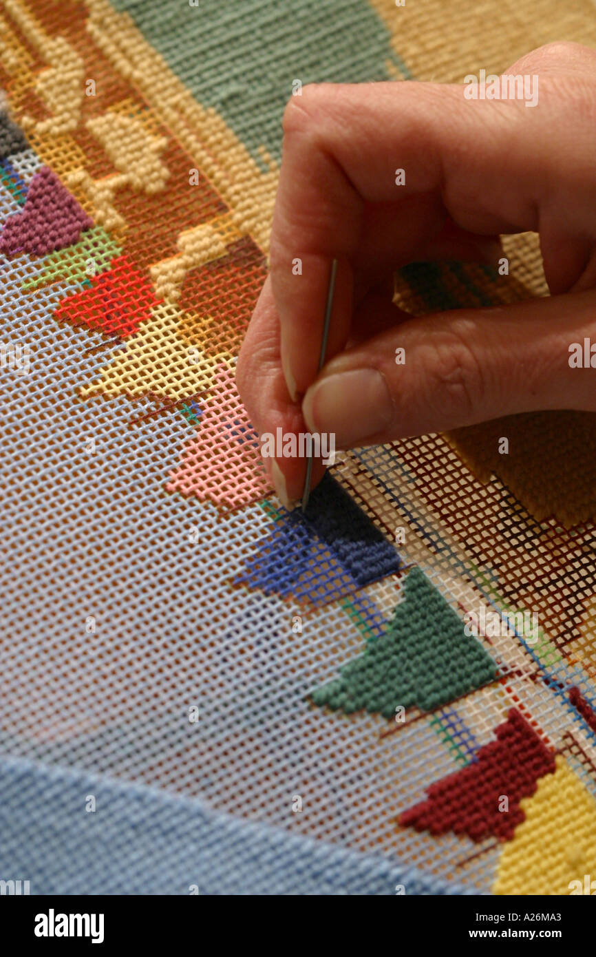 Needlepoint technique hires stock photography and images Alamy
