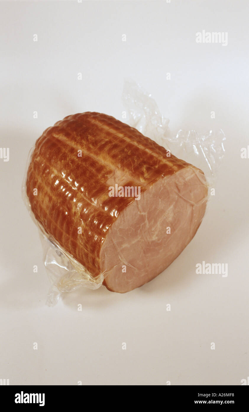 Vacuum packed ham Stock Photo Alamy