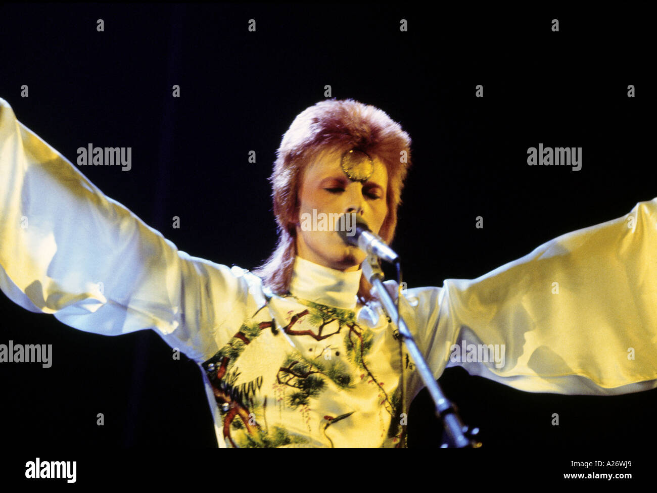DAVID BOWIE in early 1970s Stock Photo