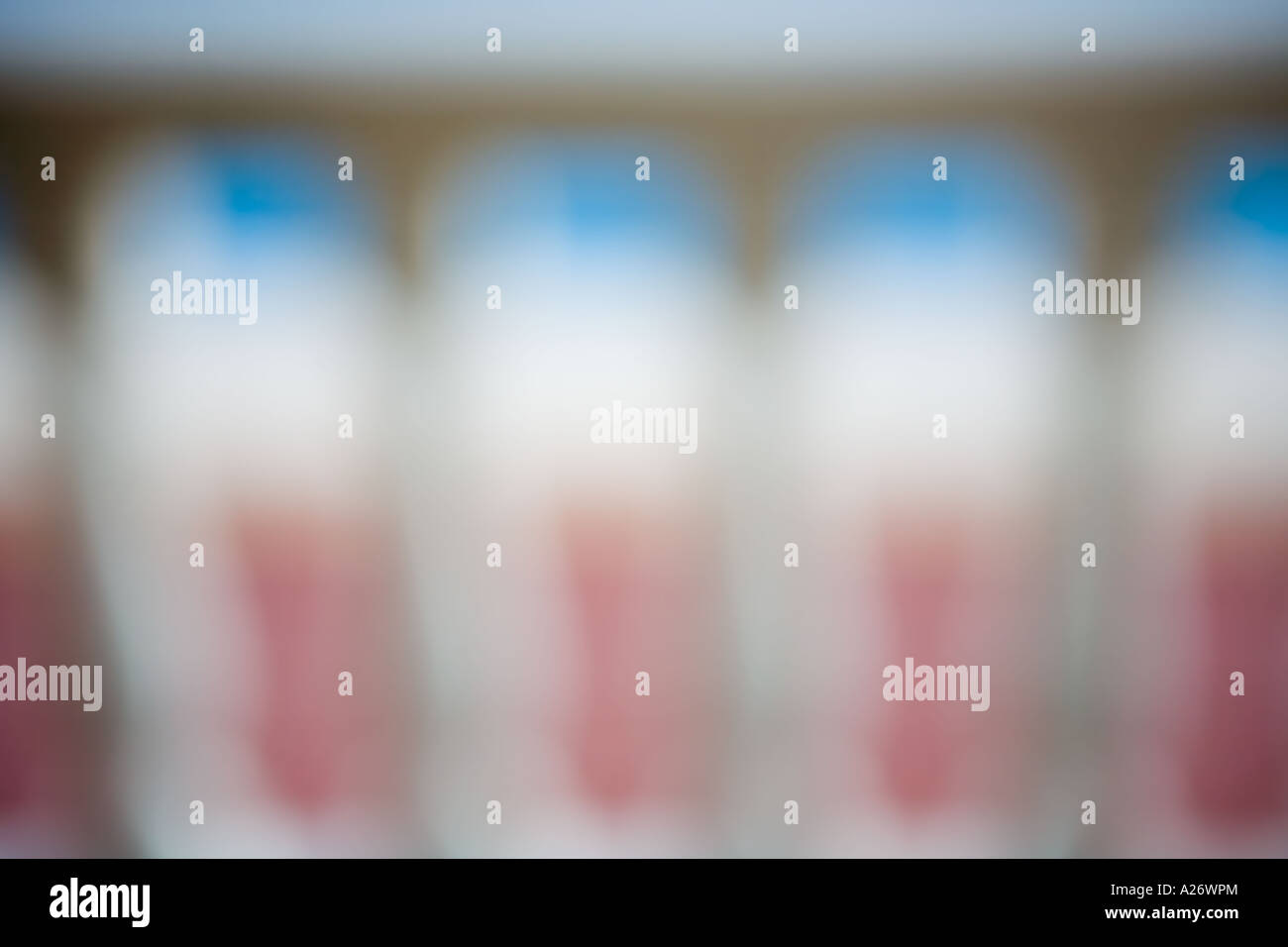 Indistinct soft focus background with hint of ballaustrade Stock Photo