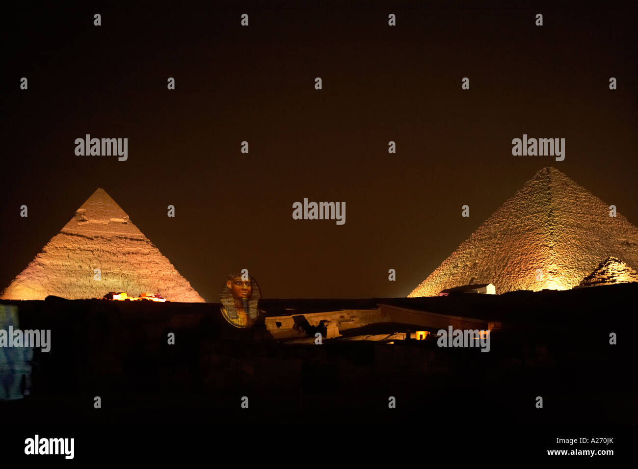 Sound and Light Show The Sphinx and The Great Pyramids at Giza Giza ...