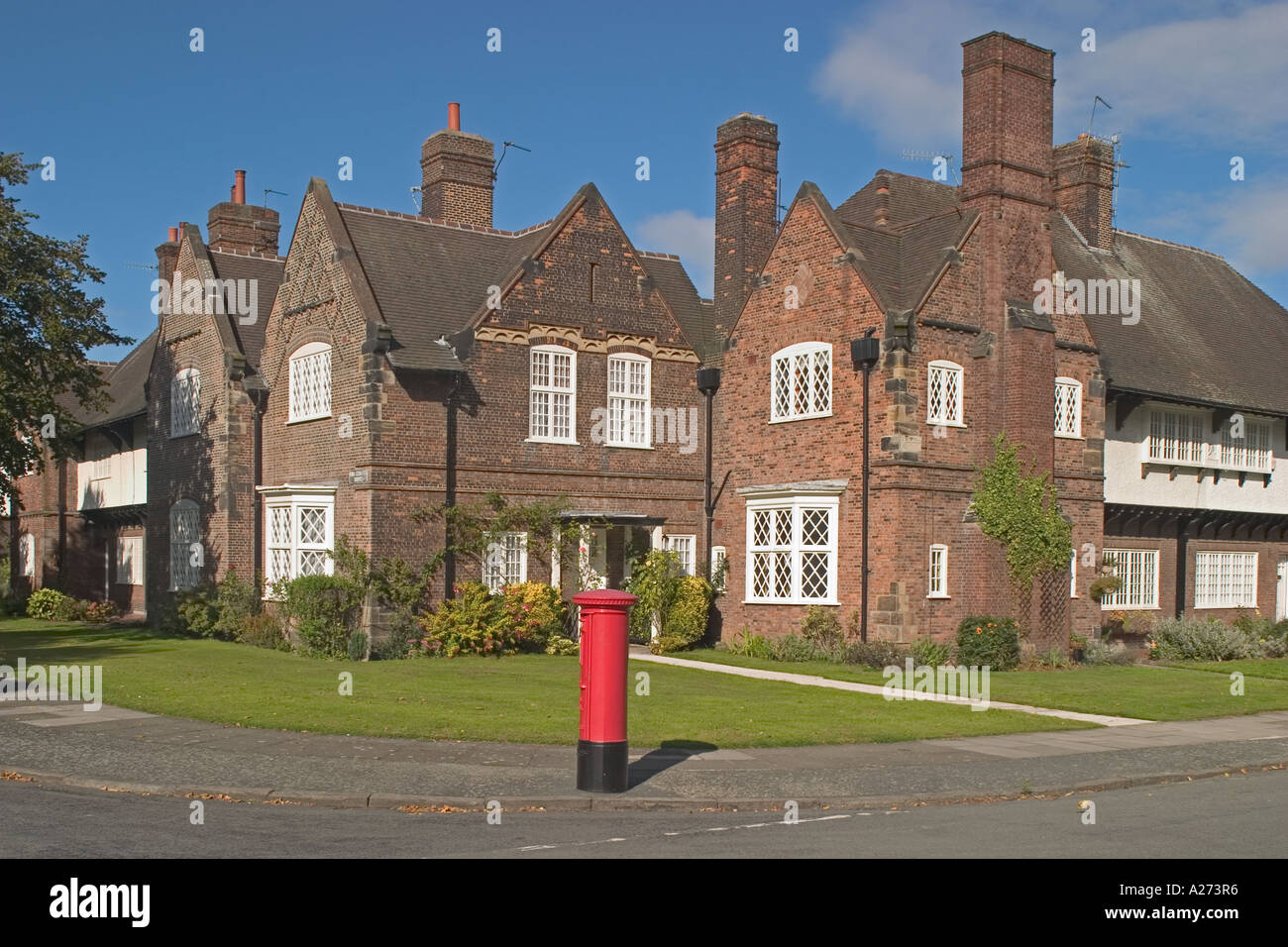 Houses Port Sunlight Wirral England Stock Photo Alamy