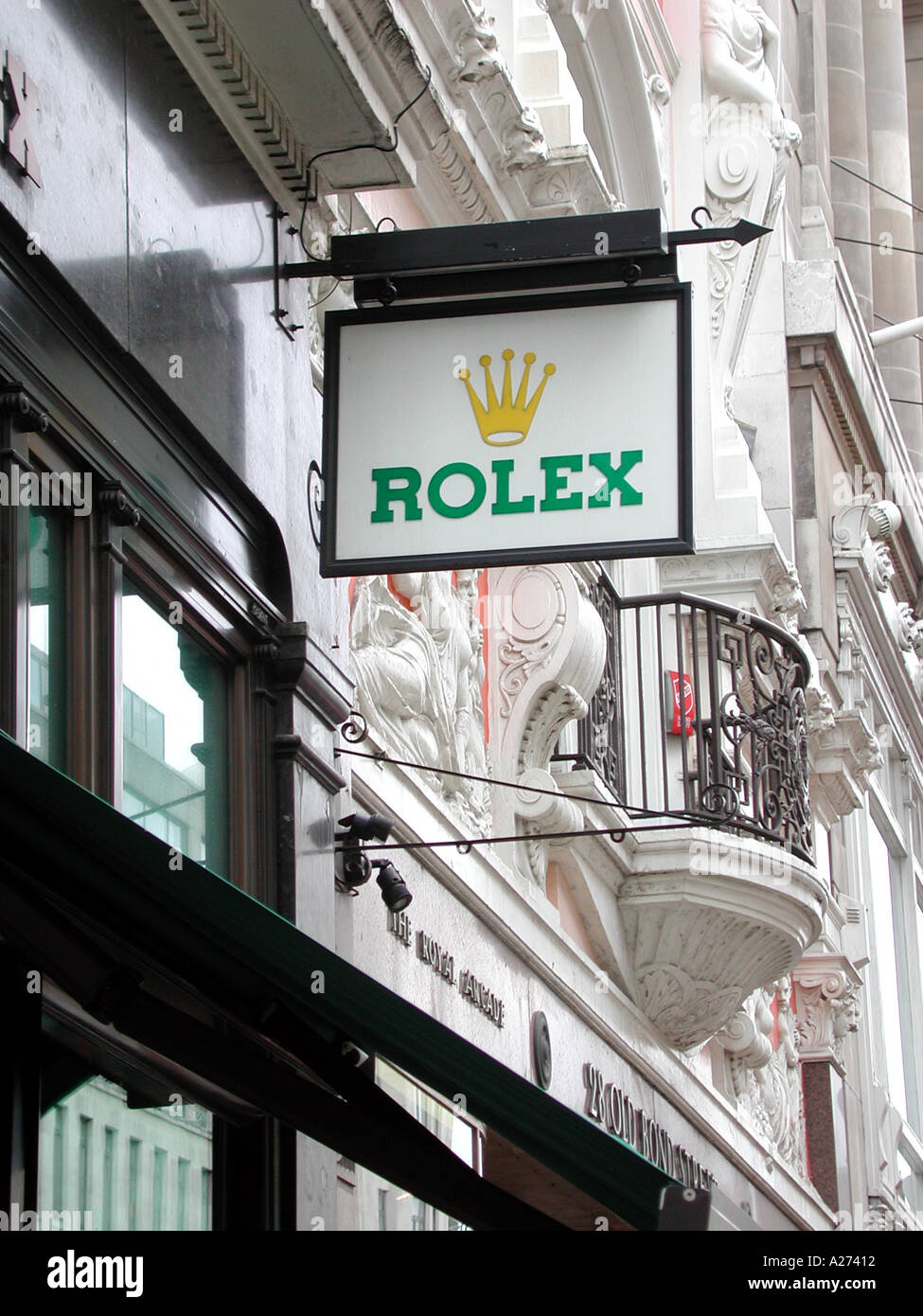 Rolex shop sign, Old Bond Street, City of Westminster, W1, London, England,  UK Stock Photo - Alamy