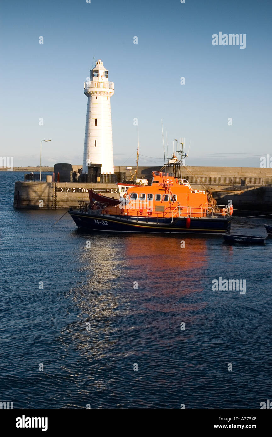 Donaghadee Lighthouse, County Down, Northern Ireland Stock Photo