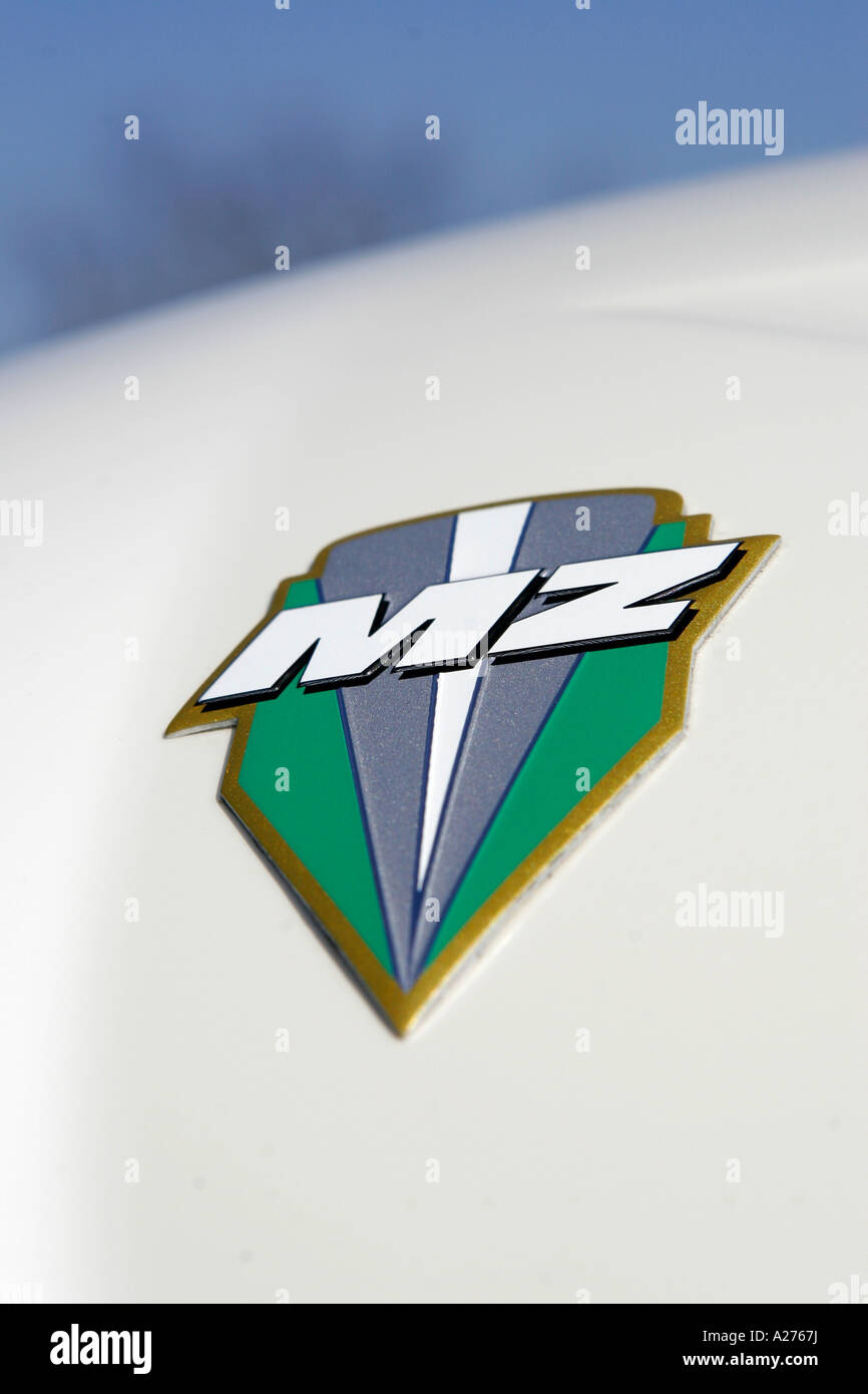 MZ, motorcycle emblem Stock Photo