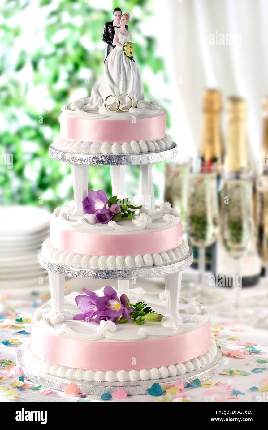 WEDDING CAKE Stock Photo