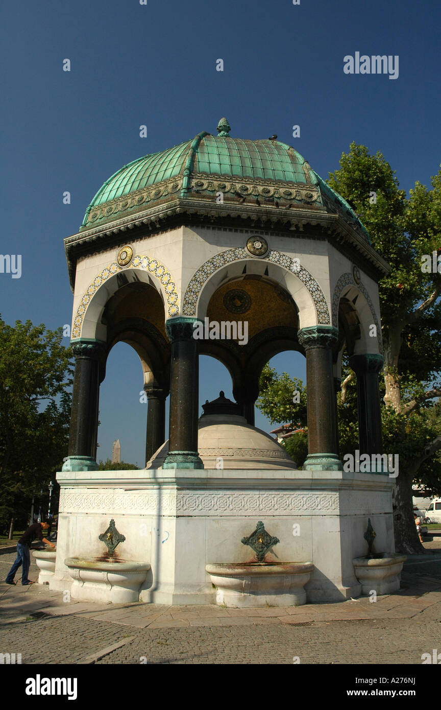 Ritual well near the Blue Mosque in Istanbul, Turkey, Asia Stock Photo ...