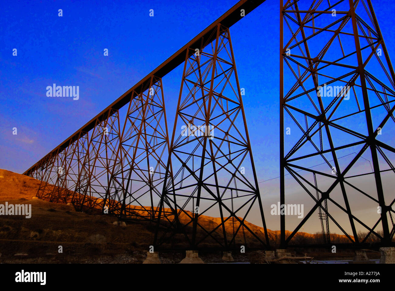 Lethbridge old man river bridge hires stock photography and images Alamy