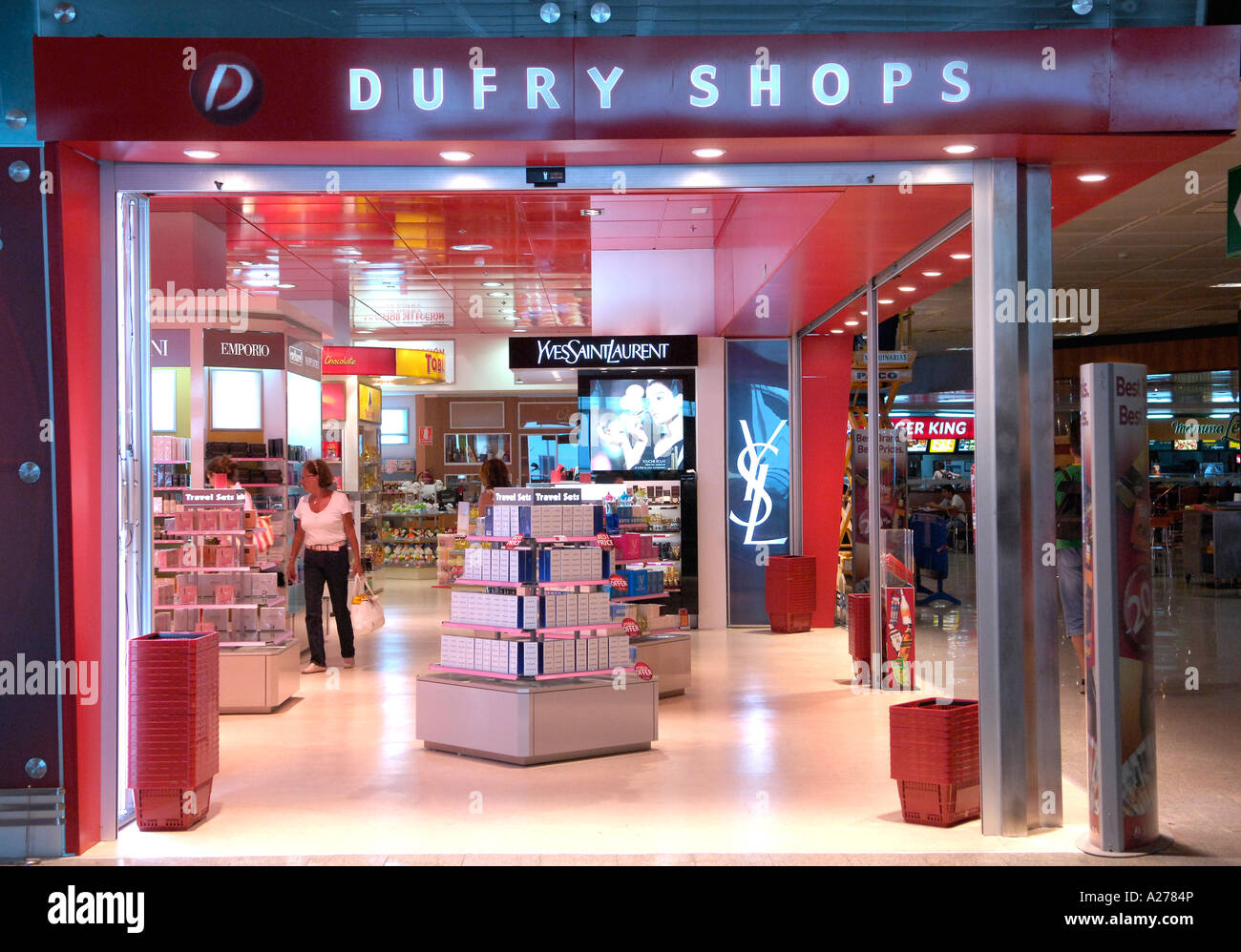 DutyFree Shop Airport Tenerife Sur Canary Islands Spain Stock Photo