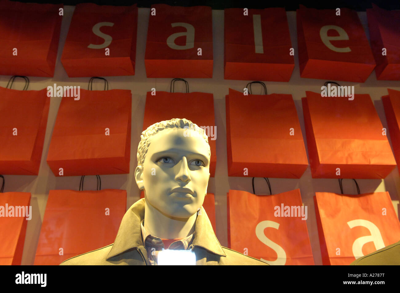 Display dummies in department store Stock Photo Alamy