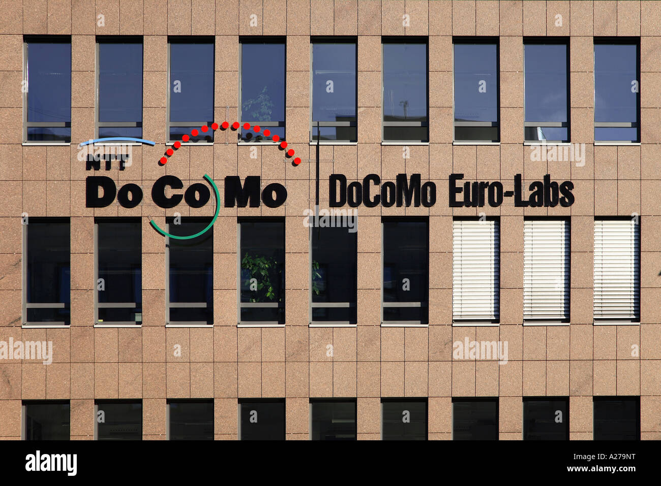 Logo NTT DoCoMo Euro-Labs Munich, Bavaria, Germany Stock Photo