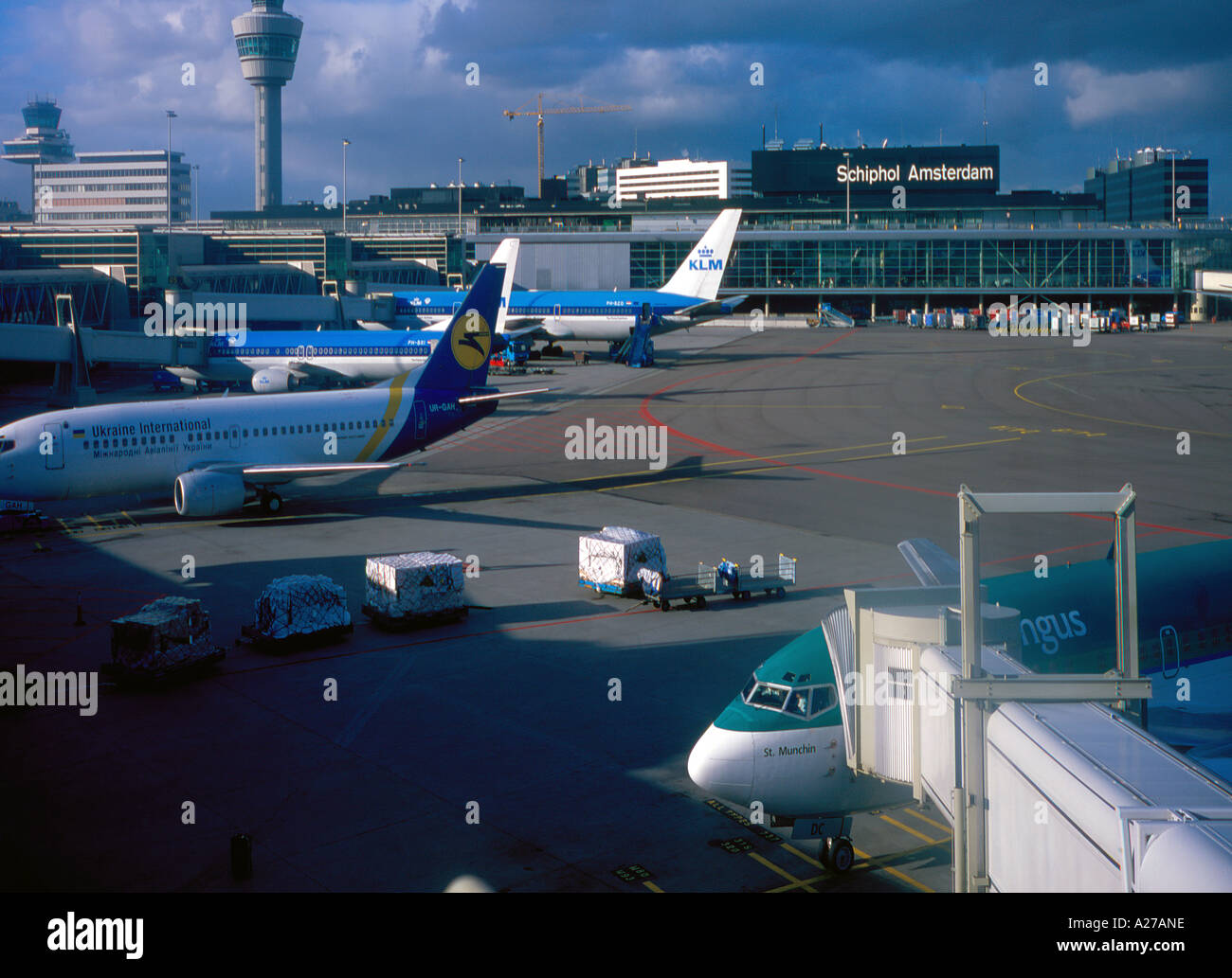 Airport Schiphol Amsterdam, Netherlands, Europe. Photo by Willy Matheisl Stock Photo