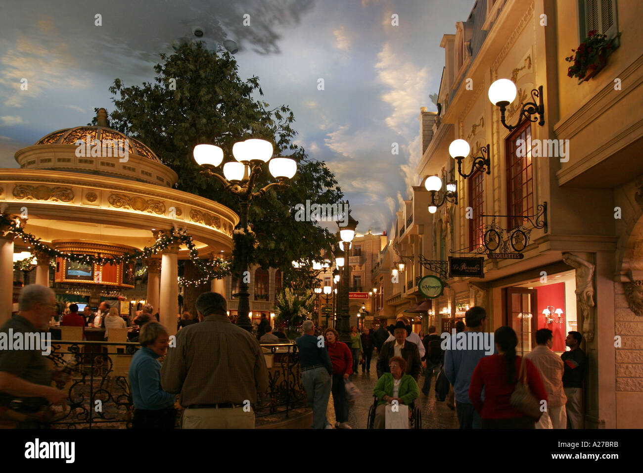 The inside of the Paris Hotel in Las Vegas Stock Photo - Alamy