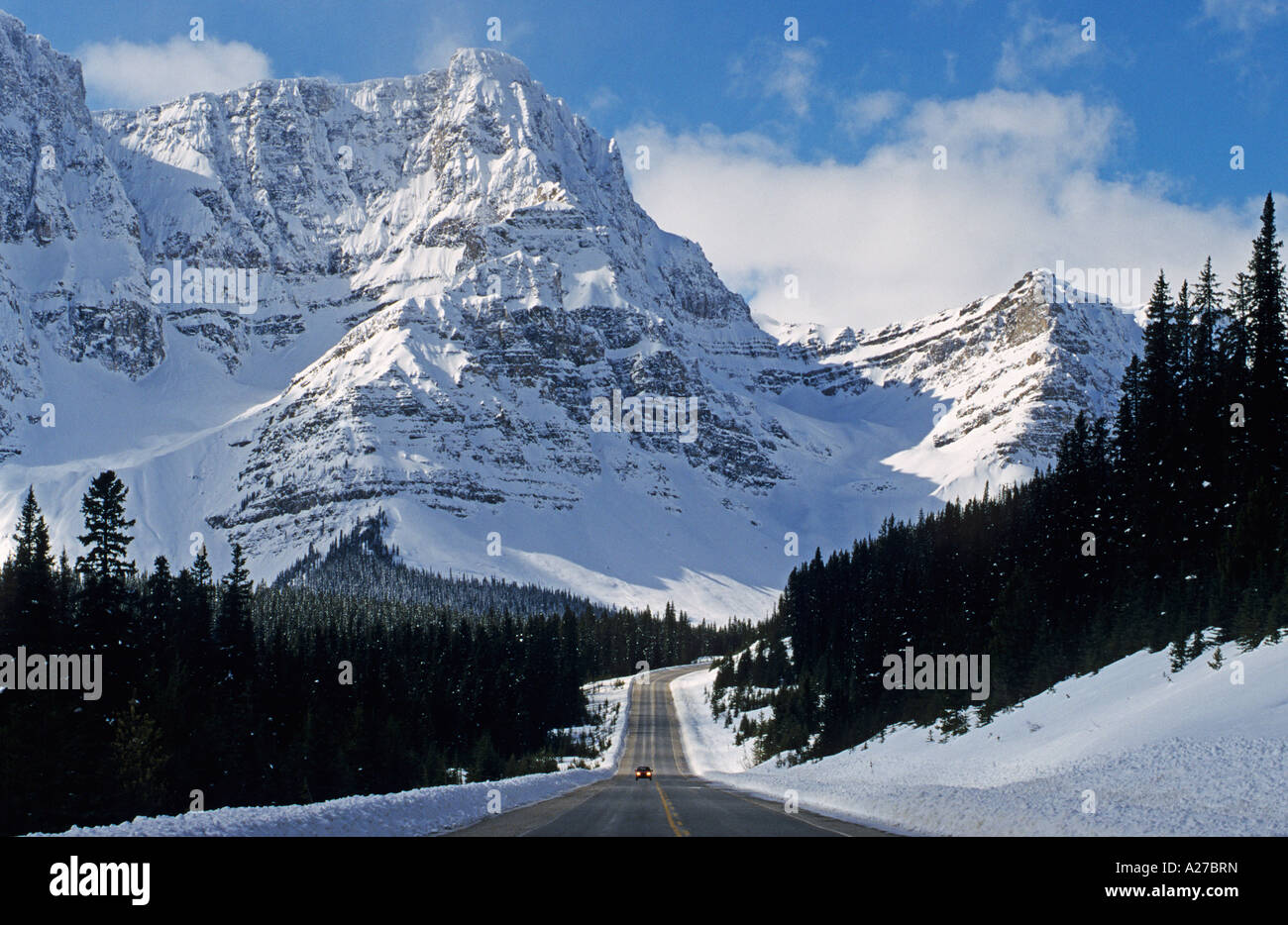 Icefields Parkway, Banff National Park, Alberta, Canada Stock Photo
