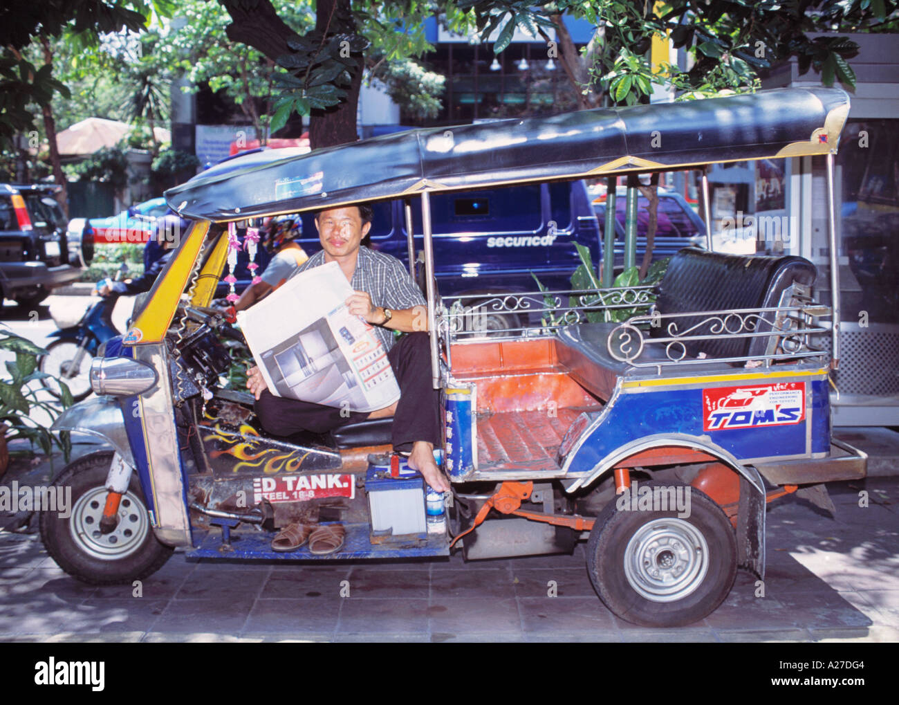 Tutul Driver THAILAND TUK TUK DRIVER Stock Photo - Alamy